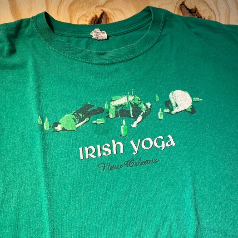 Irish yoga funny shirt